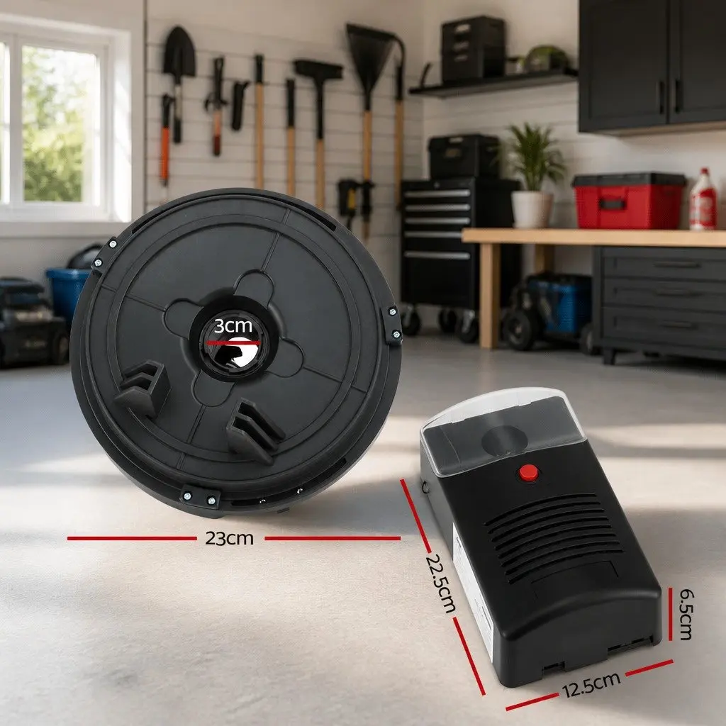 Automatic Roller Door Opener 250N Motor 220V Black for Garage Barn Warehouse