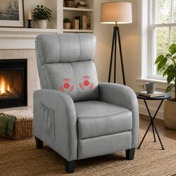Versatile Grey Massage Recliner Chair for Home Relaxation