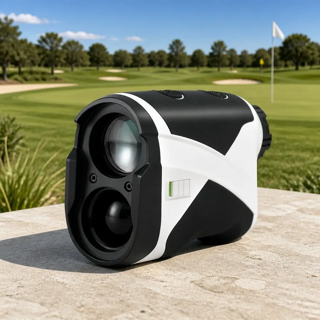 Golf Rangefinder Laser Distance 700M Slope Compensation Vibration Alert White Compact Size