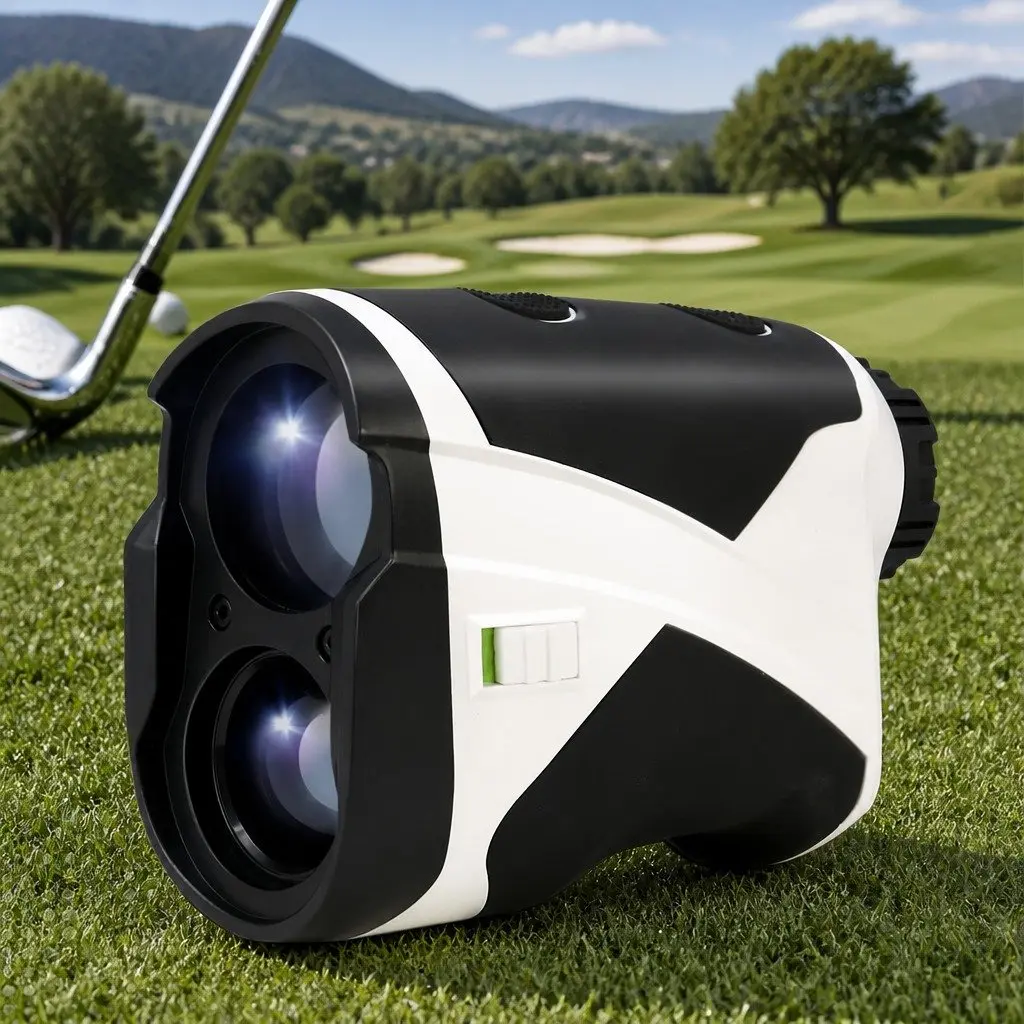 Golf Rangefinder Laser Distance 700M Slope Compensation Vibration Alert White Compact Size