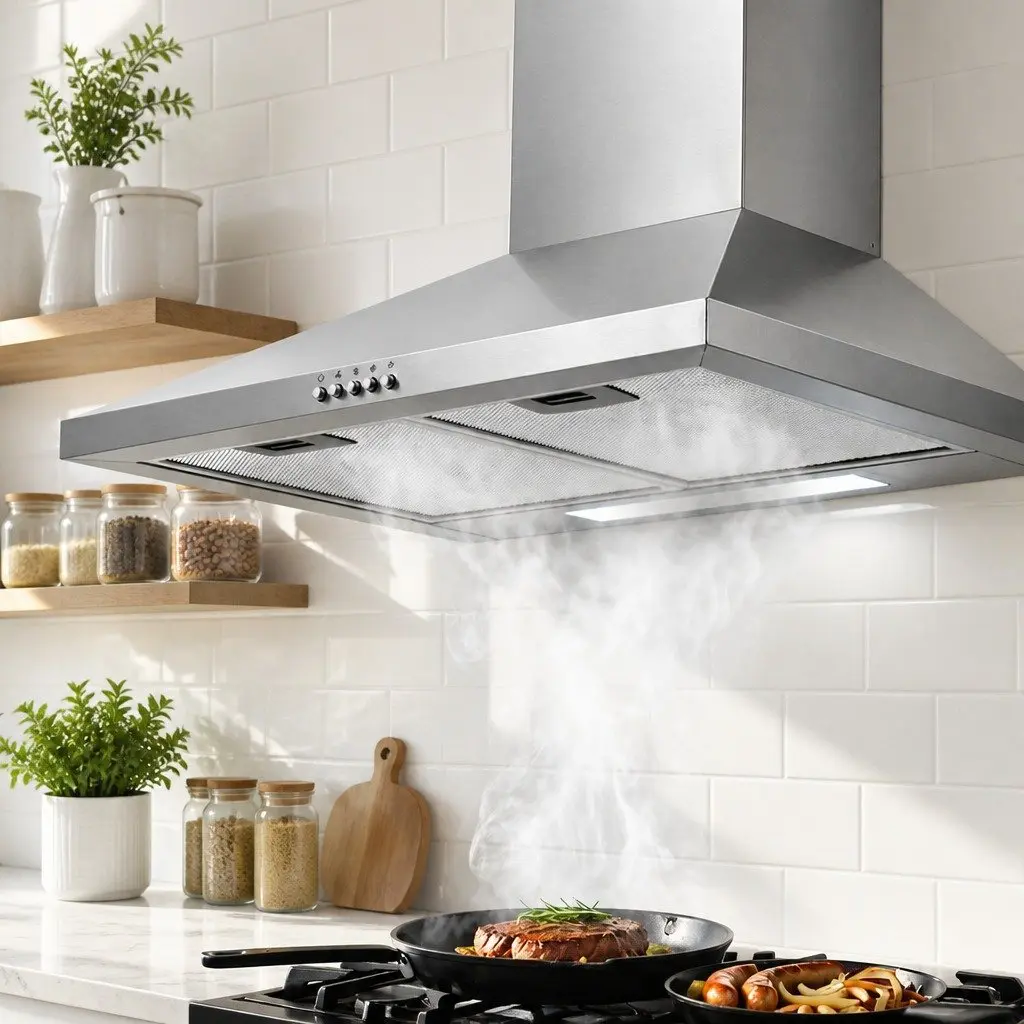 Range Hood Wall Mounted Stainless Steel 600mm Silver