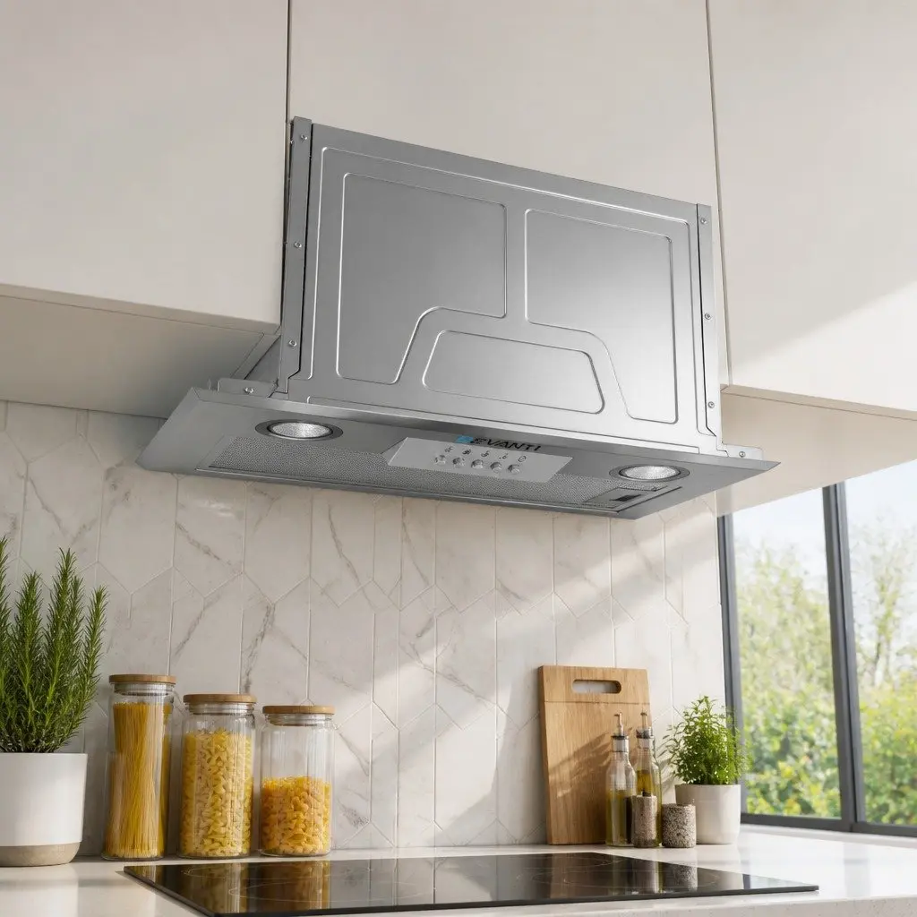 520mm Undermount Range Hood Stainless Steel Kitchen Extraction Fan 420m³/h