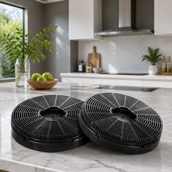16cm Range Hood Carbon Charcoal Filters Replacement Pack Ductless Kitchen x2