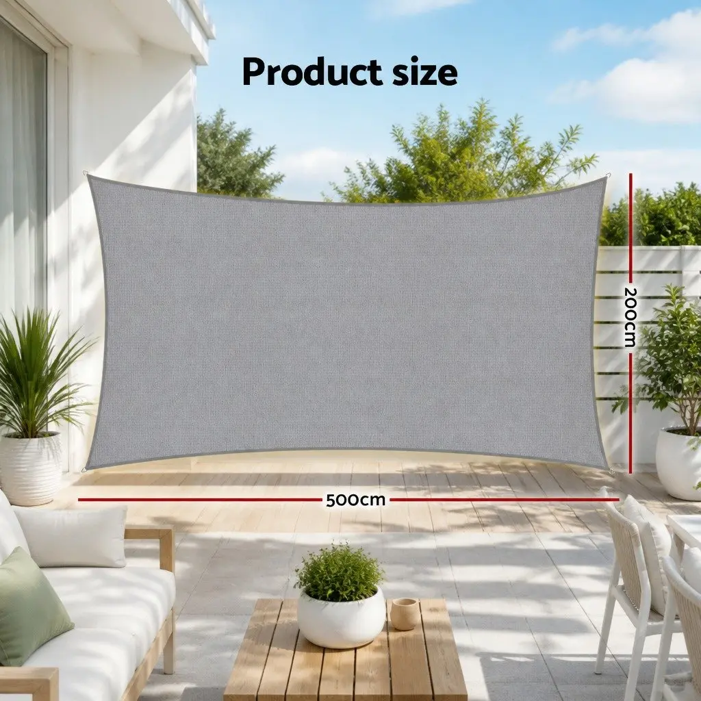 2X5M Shade Sail for Patios and Gardens
