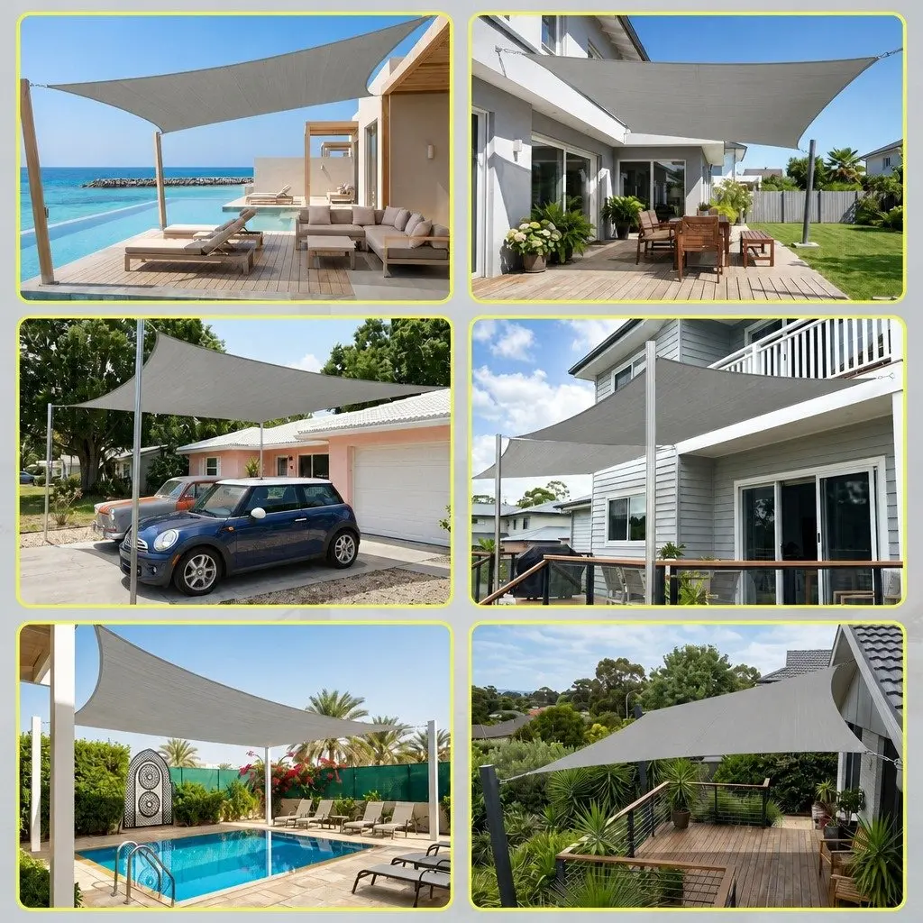2X5M Shade Sail for Patios and Gardens