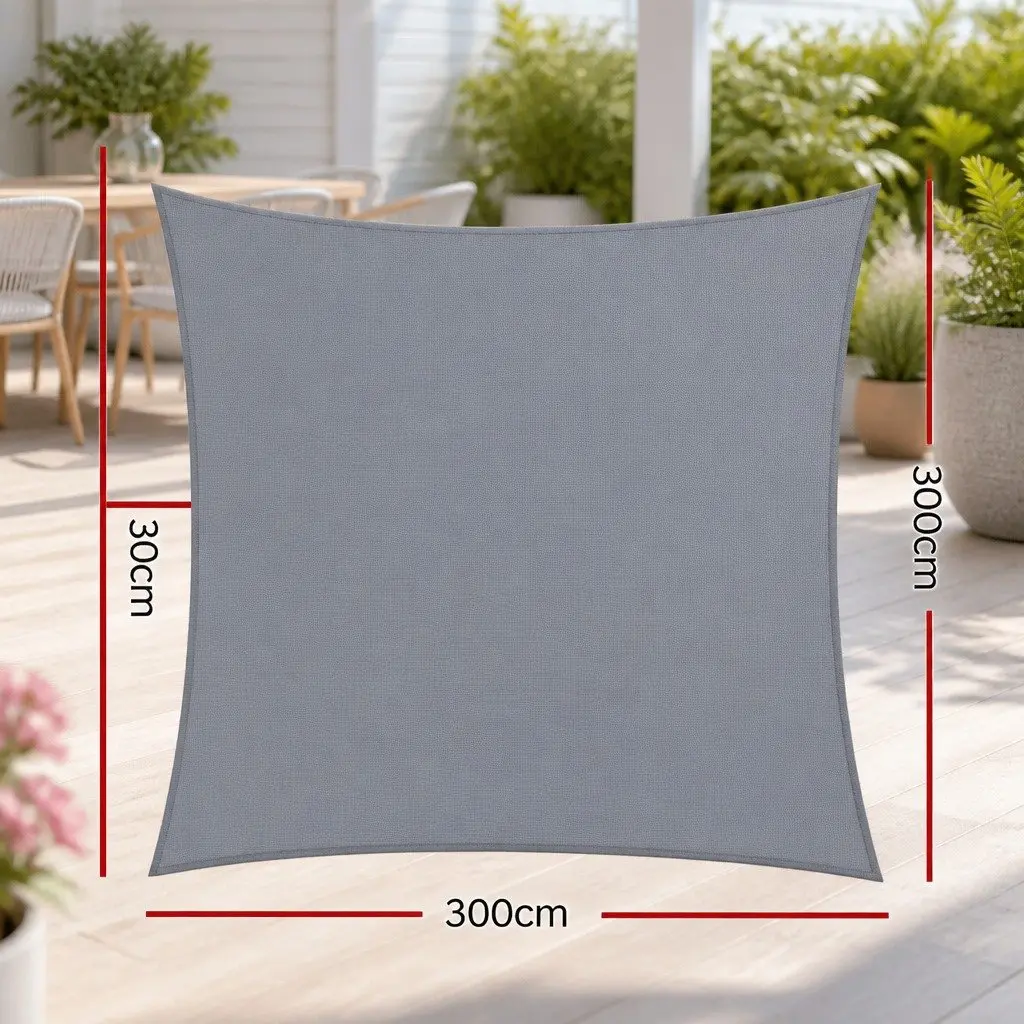 3x3m Square Shade Sail for Outdoor Areas