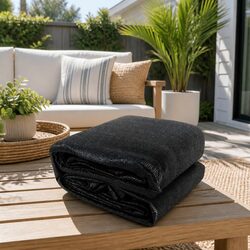 Practical Black Shade Sail 3m x 6m for Outdoor Living