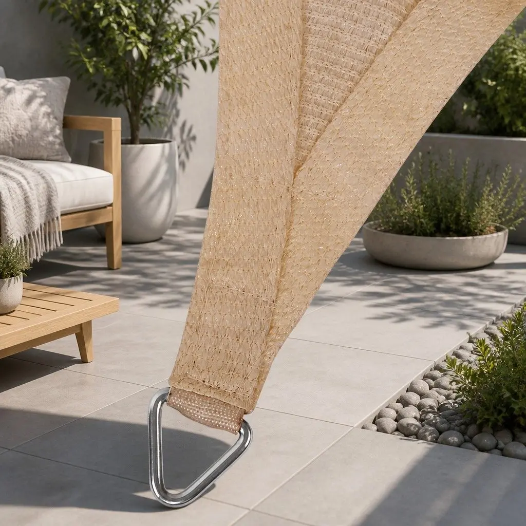 Rectangle Shade Sail 3x6m Sand UV Protection Outdoor