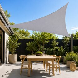 Triangle Shade Sail Perfect for Patios and Gardens 4x4x4m Grey