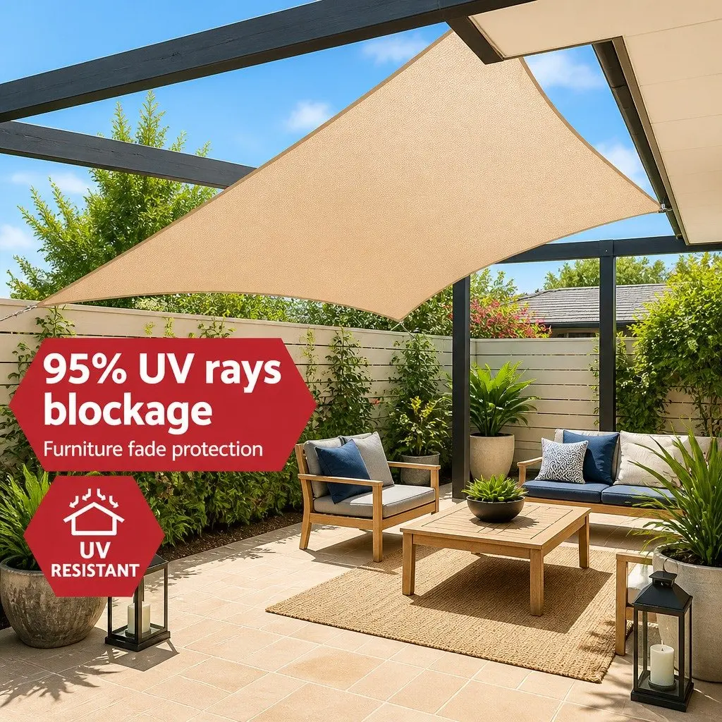 Waterproof Shade Sail for Outdoor Spaces 3x6m