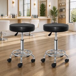 Versatile Salon Stools with Swivel Functionality
