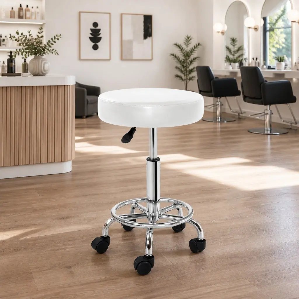 Round Salon Stool for Home and Studio Use