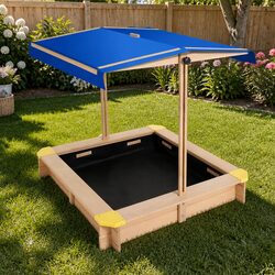 Versatile Kids Wooden Sandbox for Outdoor Fun