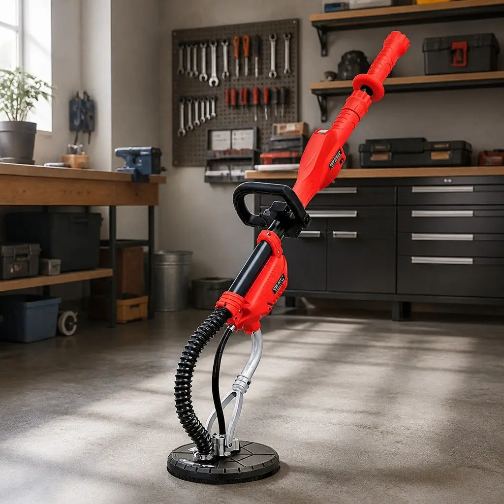Drywall Sander 800W Extendable Arm 1.6m Black Red 6 Speed Control