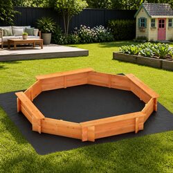 Kids Outdoor Sandpit with Bench - Easy Assembly