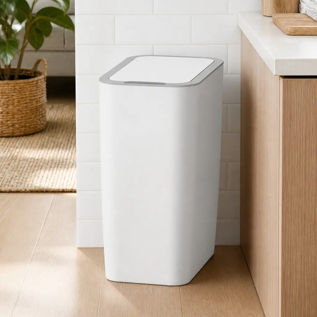 Automatic Rubbish Bin ABS Plastic 9L White