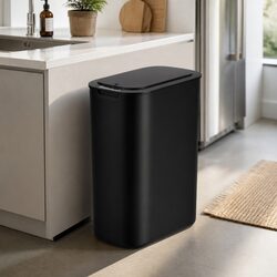 Automatic Motion Sensor Trash Bin 21L Touchless Kitchen Garbage Can Slim Black