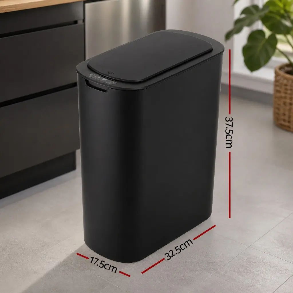 Automatic Trash Bin Motion Sensor 21L Slim Black