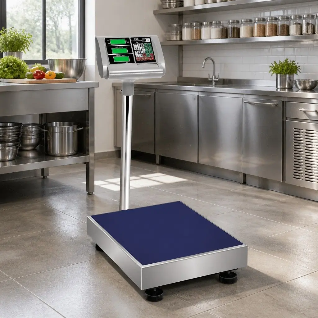 Digital Platform Scale Stainless Steel 50 x 40cm 300KG Black