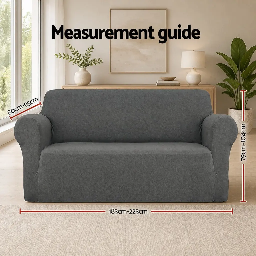 Grey Sofa Cover for 3-Seater Couches