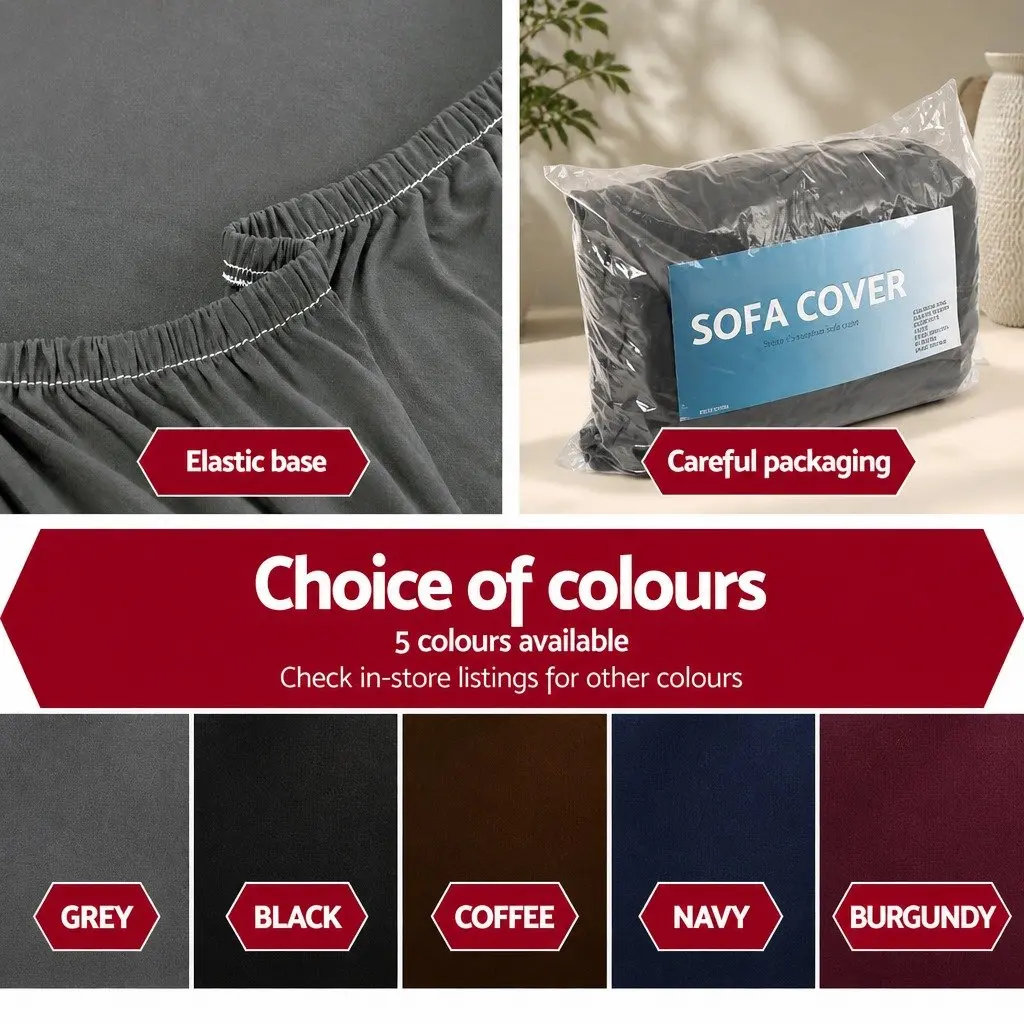 Grey Sofa Cover for 3-Seater Couches