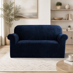 Practical Navy Blue Couch Cover for Everyday Use