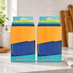 Practical Steel Scour Pads for Everyday Cleaning Needs 4 Pack