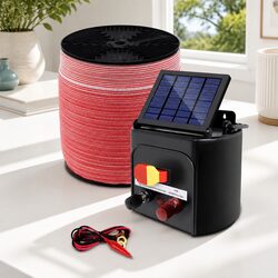 Practical 3km Solar Electric Fence for Livestock Management
