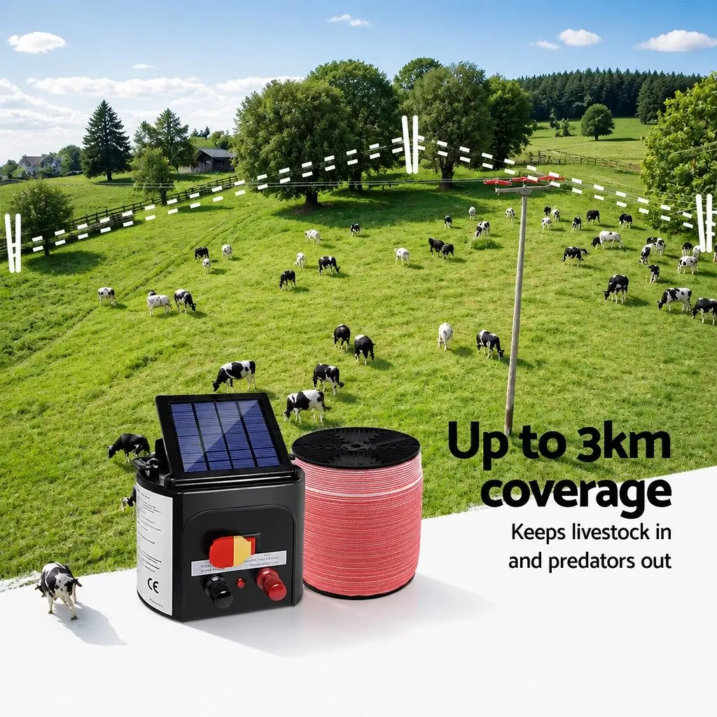 3km Solar Electric Fence for Livestock Management