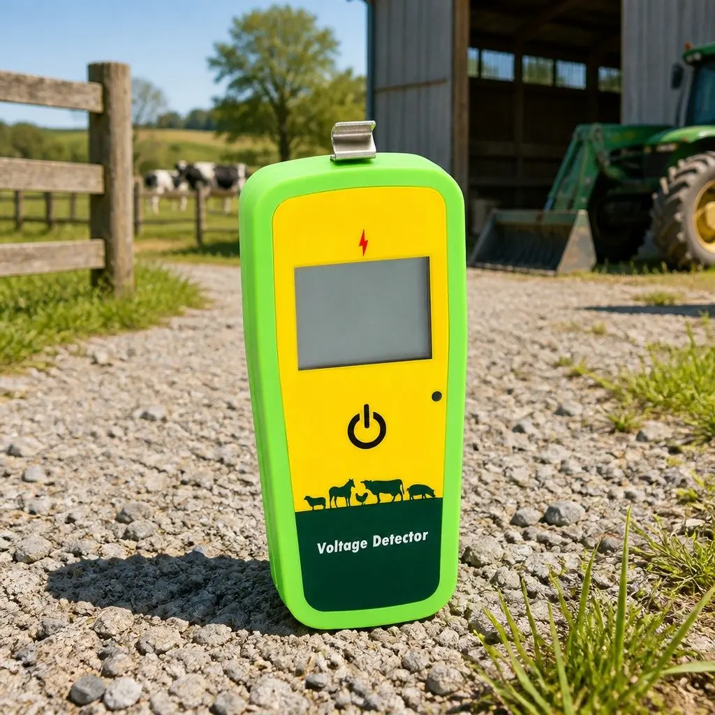 Digital Electric Fence Tester ABS Plastic Green
