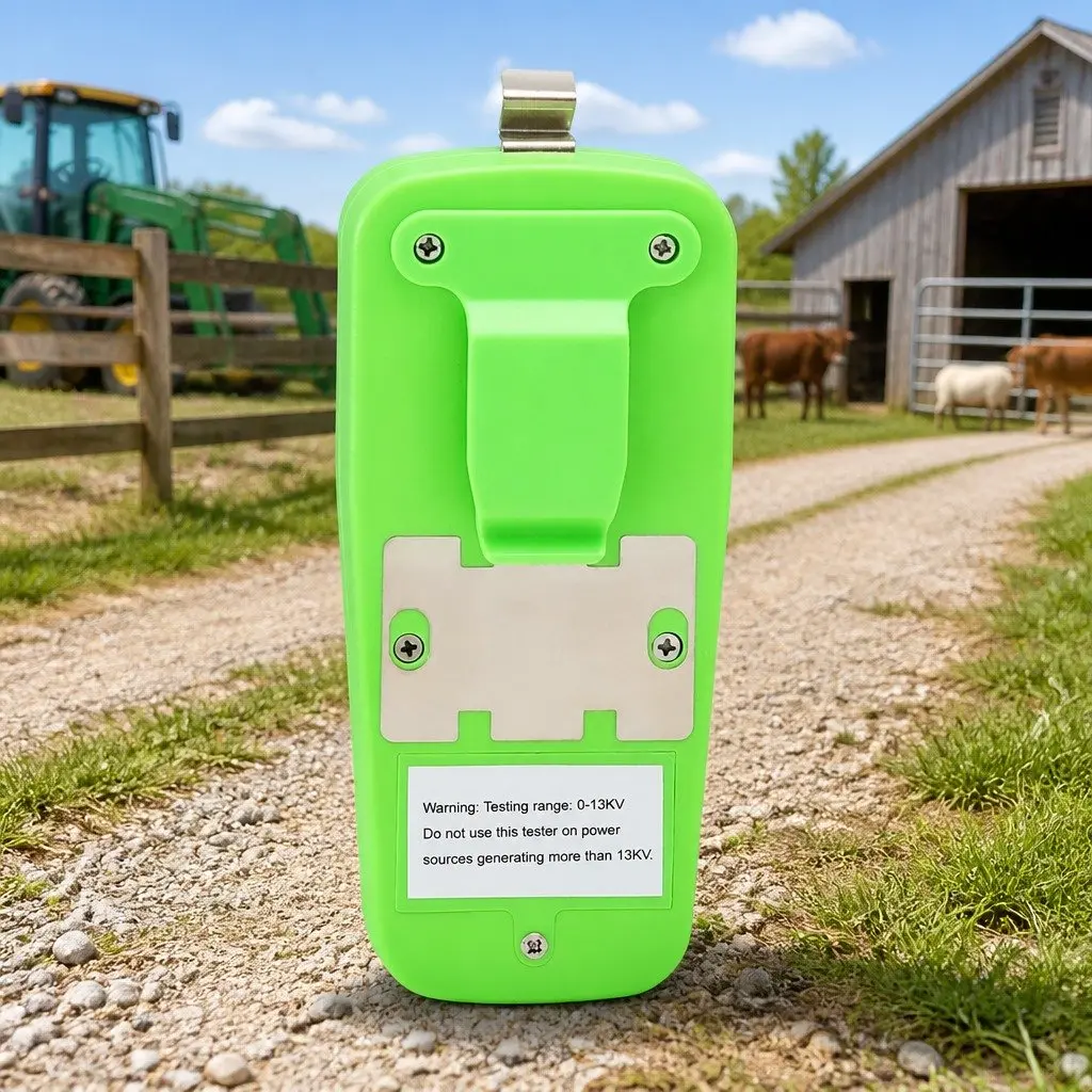 Digital Electric Fence Tester ABS Plastic Green