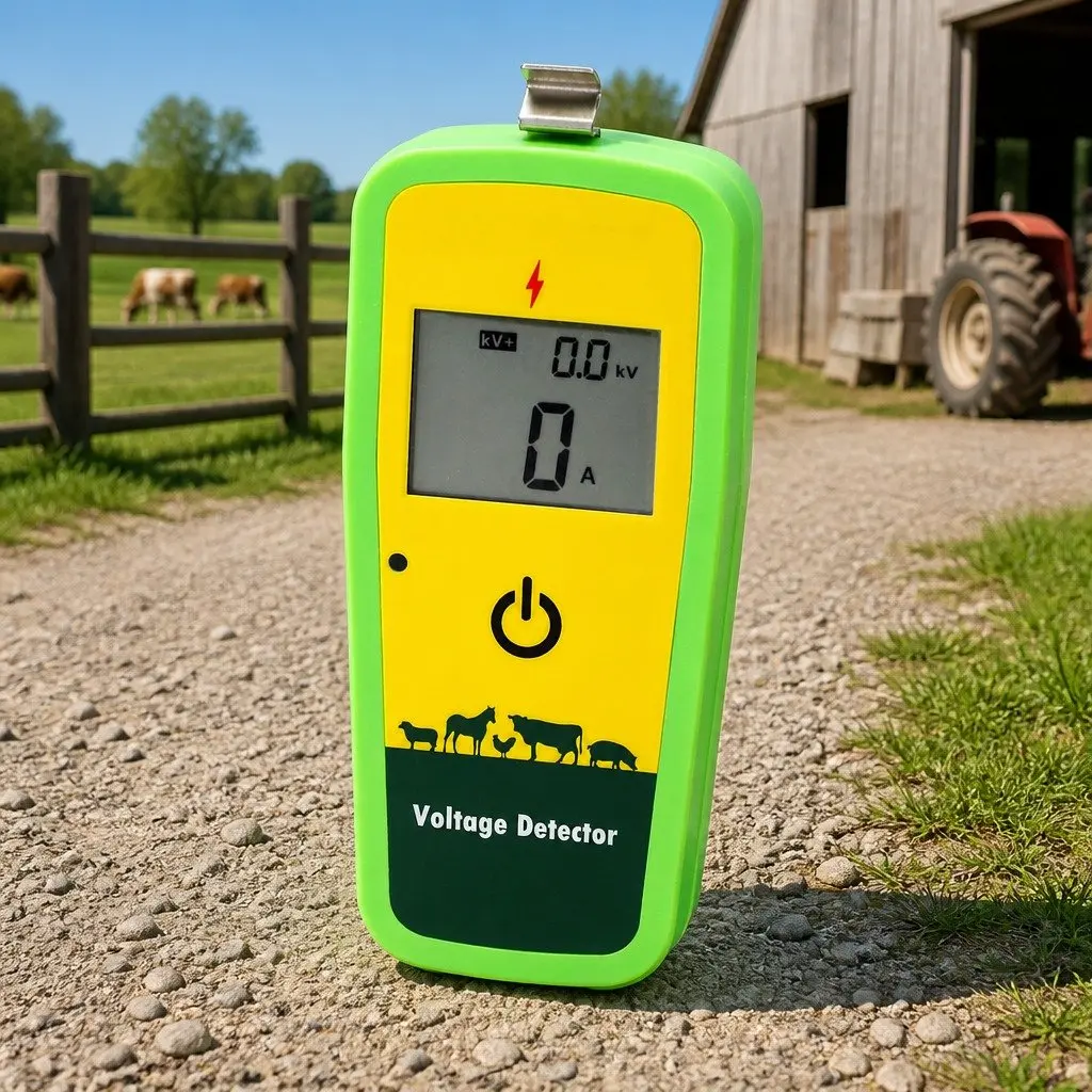 Digital Electric Fence Tester ABS Plastic Green