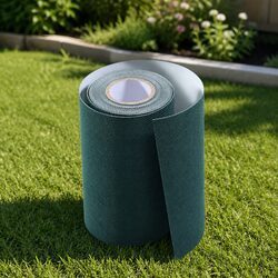 Artificial Grass Synthetic Turf Roll 10M x 15cm Self Adhesive Olive Green Lawn