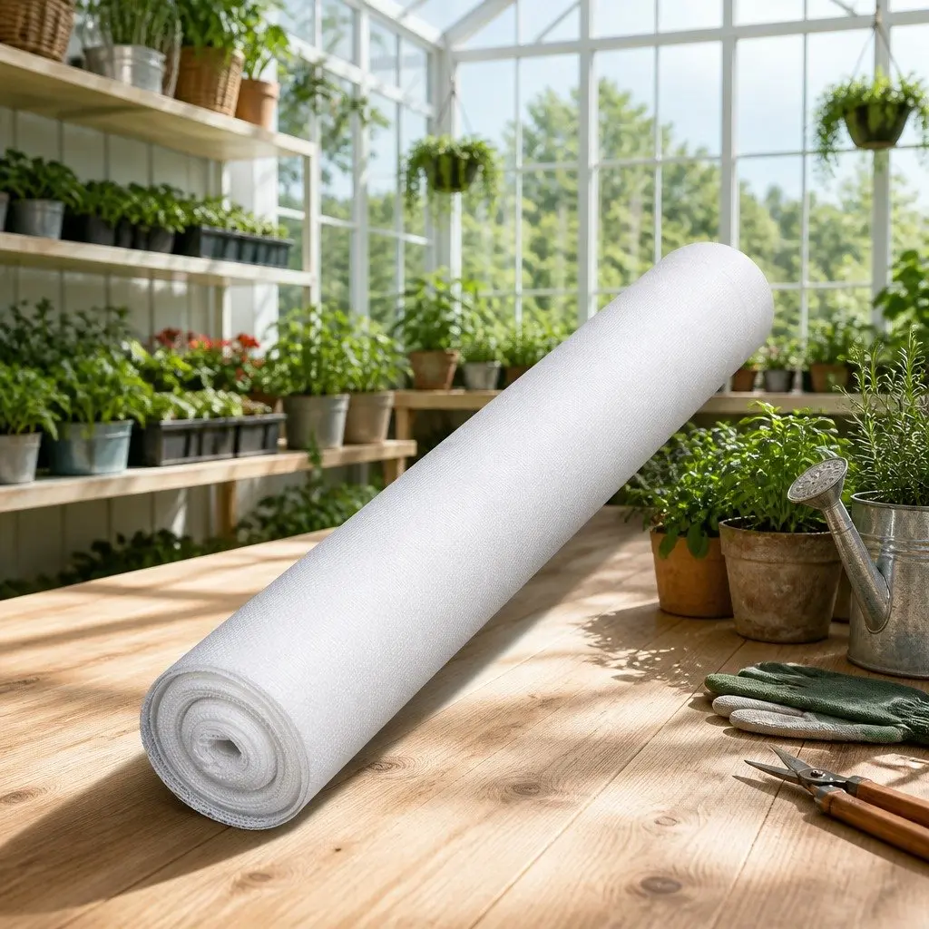 Shade Cloth Heavy Duty UV-Stabilised 1.83m x 10m White Mono-Tape Knitted Fabric