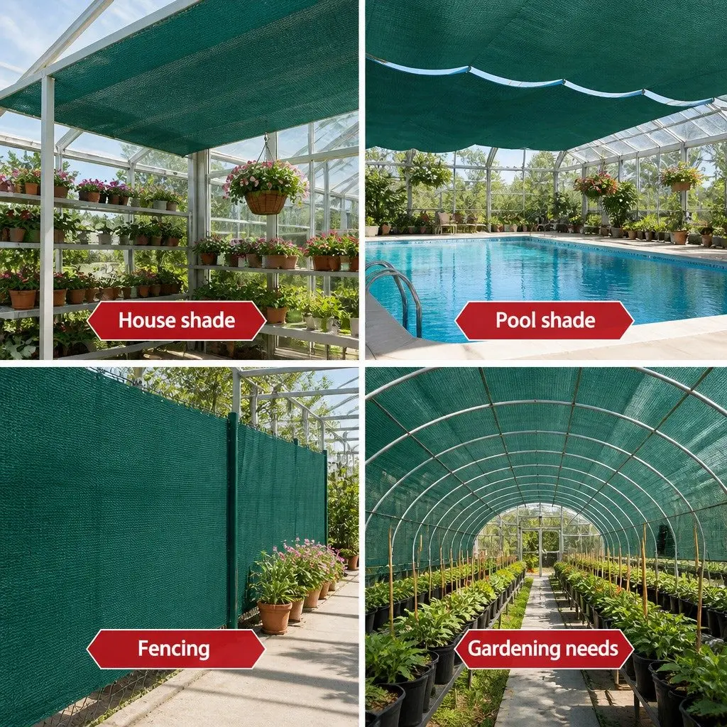Shade Cloth UV Stabilized HPDE 1.83m x 10m Heavy Duty Green 30% Shade Block