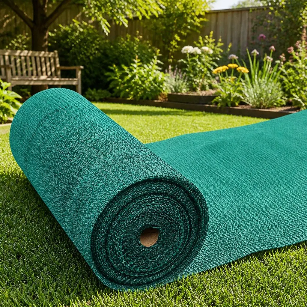 Shade Cloth 30% UV Block Mono-tape Knitted Fabric 1.83m x 20m Green Heavy Duty Garden Greenhouse