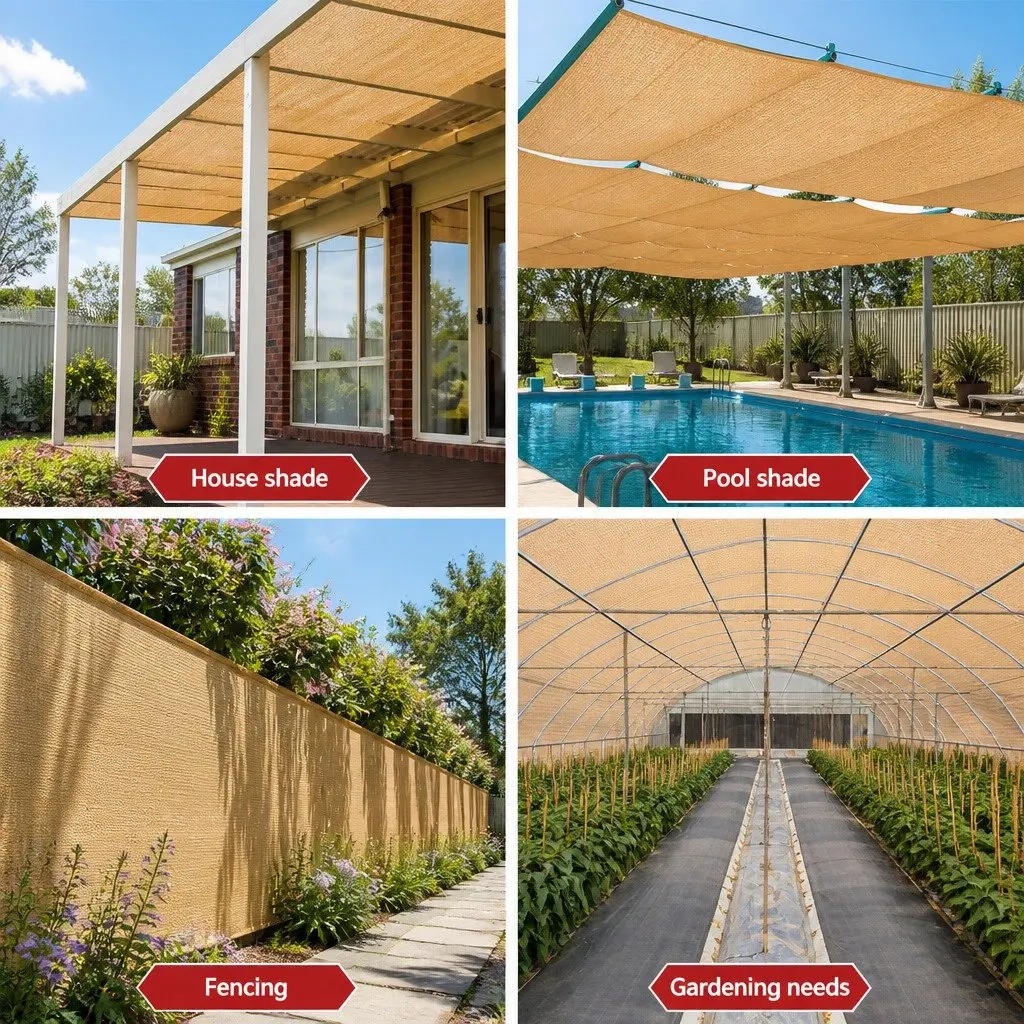 Shade Cloth for Home and Garden Use