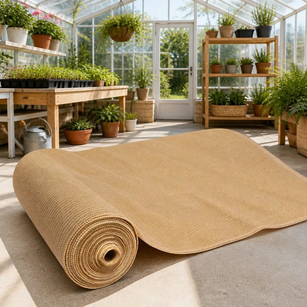 Shade Cloth 90% UV Block 3.66x10m Beige Shadecloth Roll Heavy Duty Garden