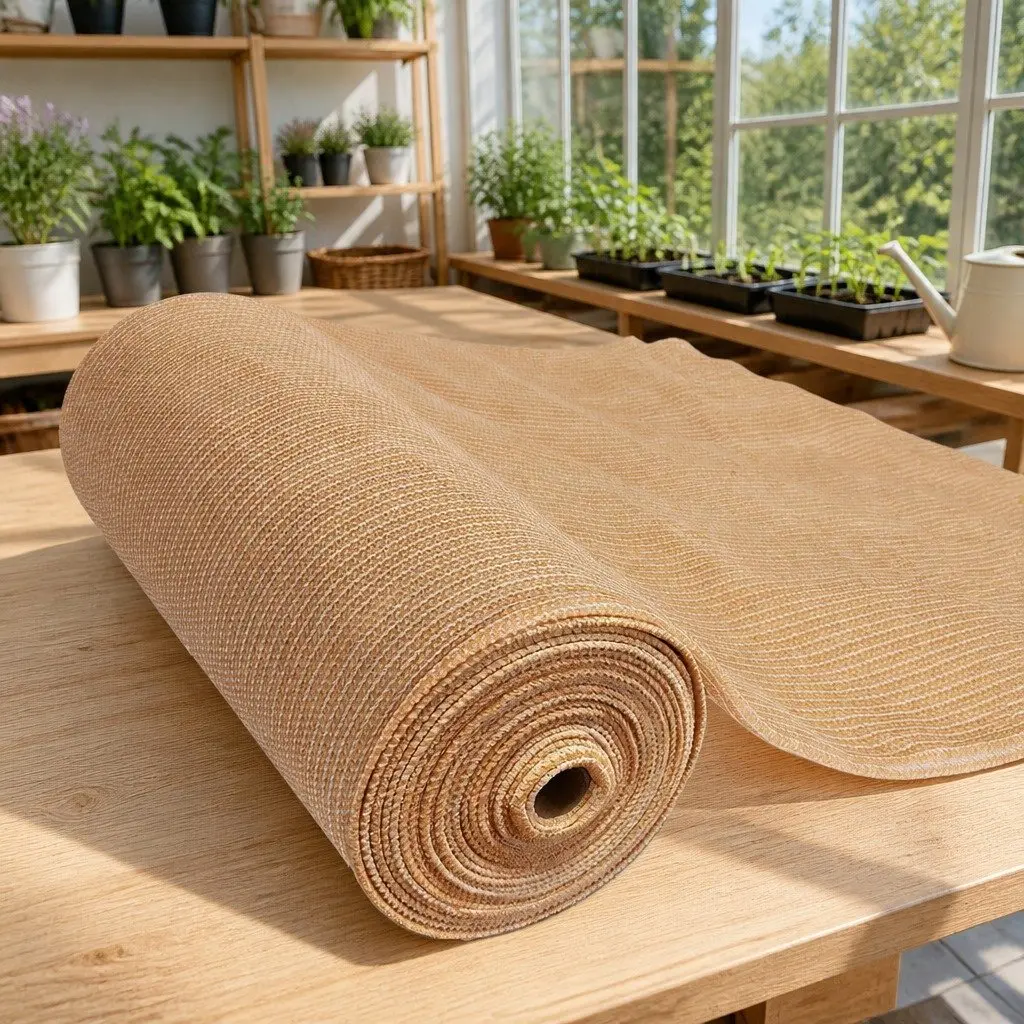 Shade Cloth 90% UV Block 3.66x10m Beige Shadecloth Roll Heavy Duty Garden