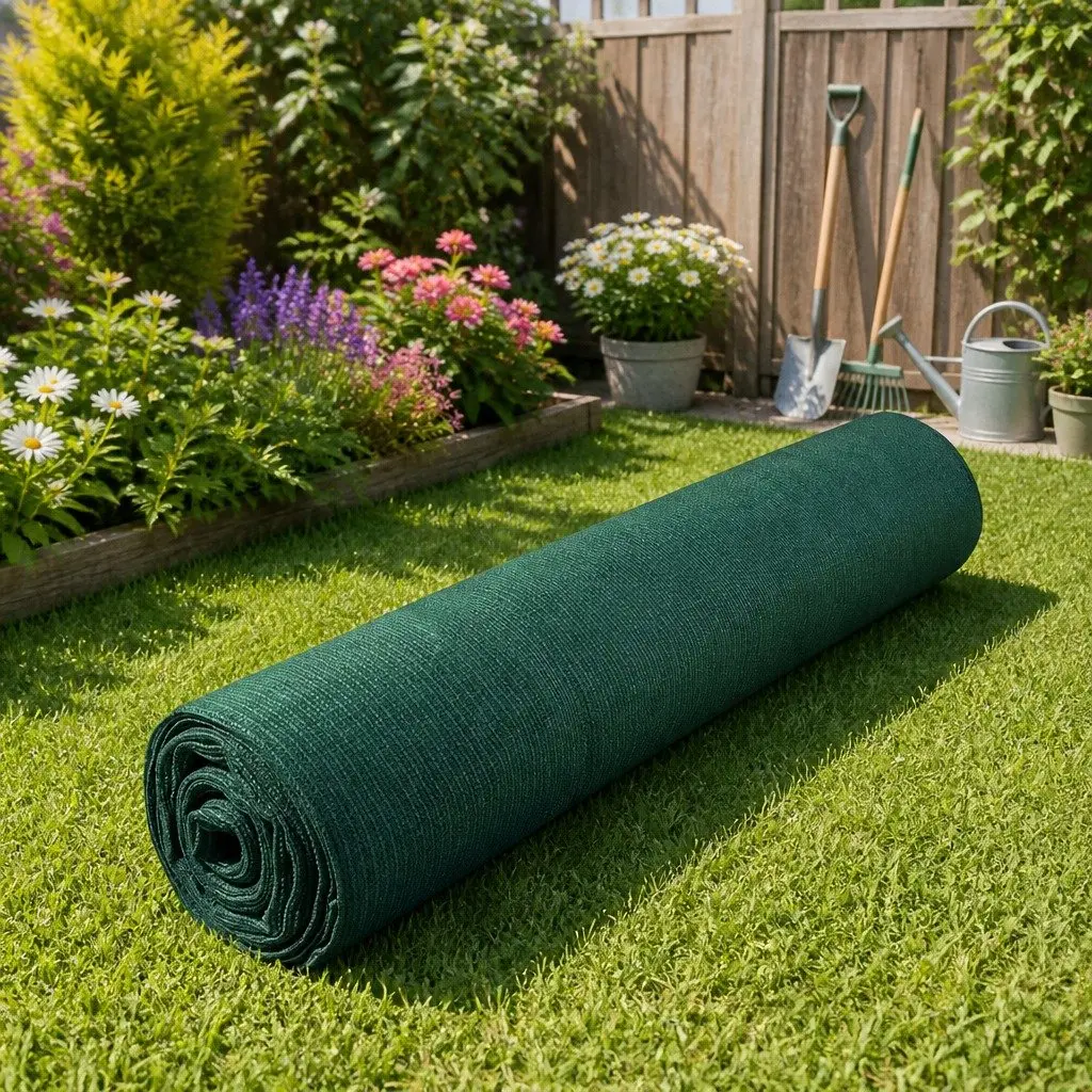 Shade Cloth 3.66m x 20m Roll UV-Stabilised 70% Green Garden Shading