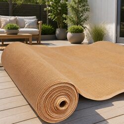Shade Cloth Roll 3.66m x 30m UV-Stabilised 50% Shade Block Heavy Duty Beige