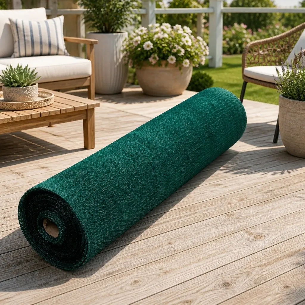 Shade Cloth HPDE 3.66m x 10m Green Heavy Duty UV-Stabilised 50% Shade Block