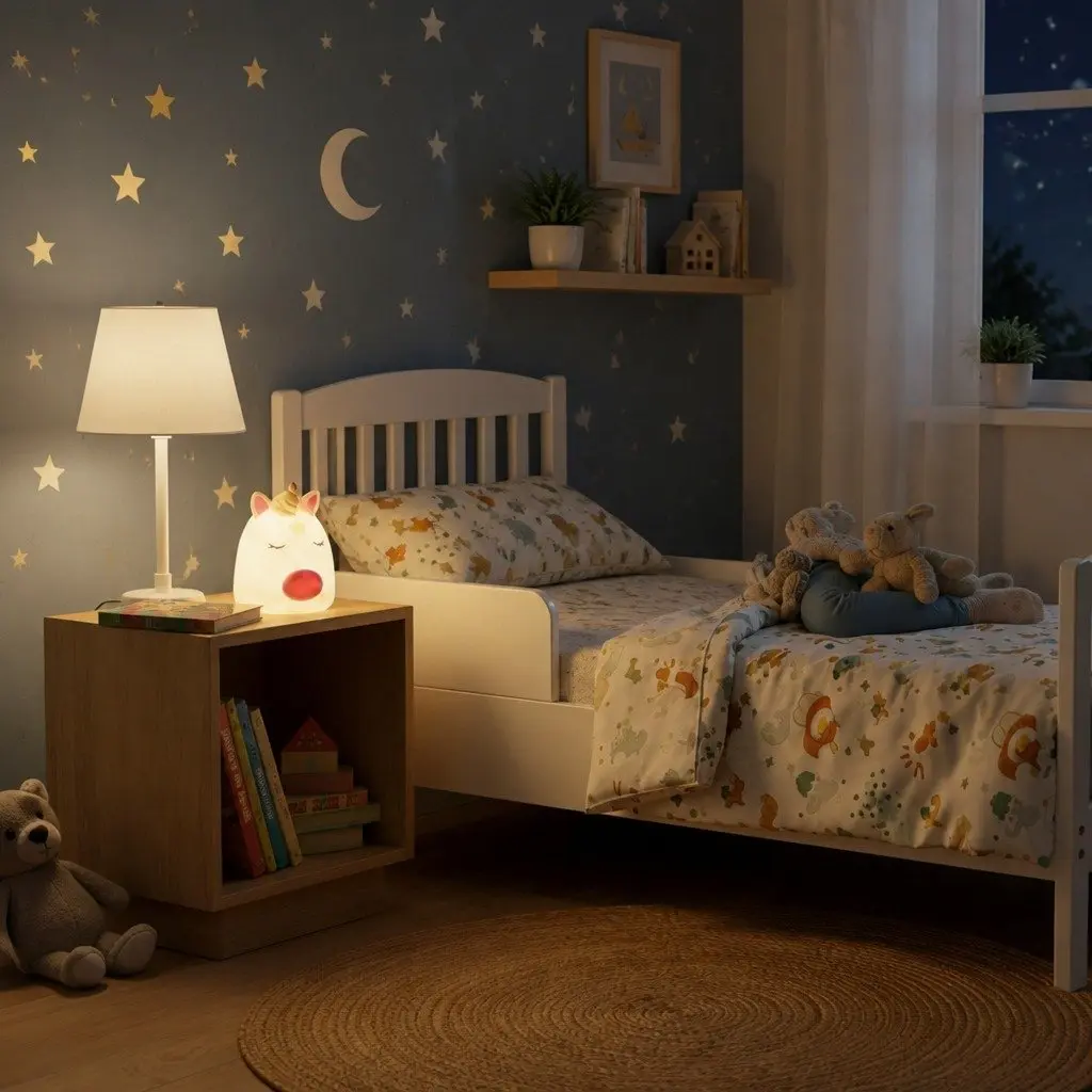 Unicorn Table Lamp LED Night Light Soft Warm Decorative for Kids Bedroom