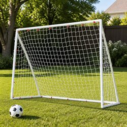 8FT Soccer Goal Perfect for Backyard Training Sessions