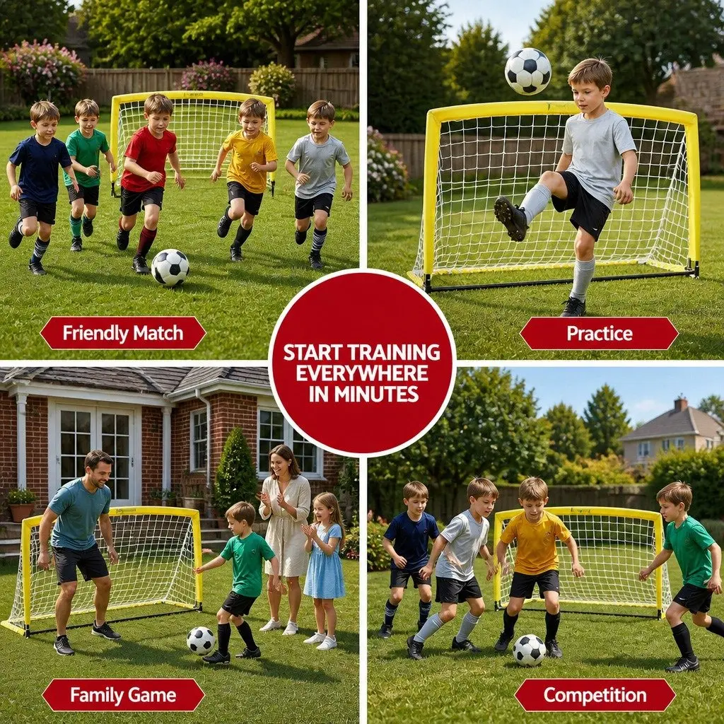 Portable Soccer Goal for Home Training