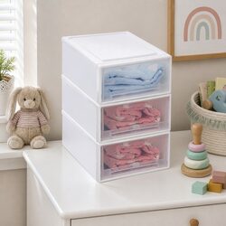 Practical Medium Stackable Storage Drawers for Home Use
