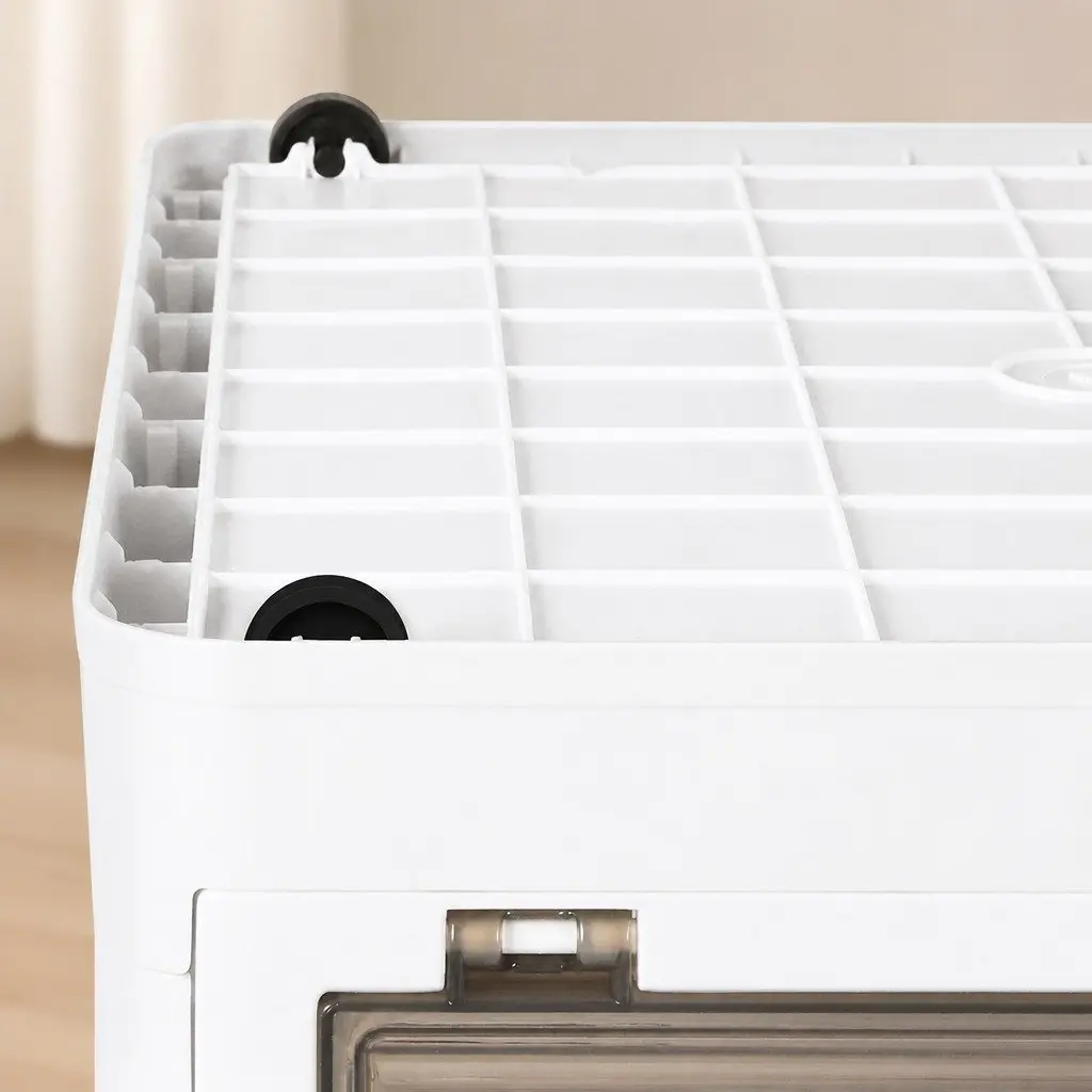 Stackable Storage Box Plastic Container 28L 55L 124L White Orange Green