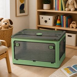 55L Green Storage Box for Practical Home Organization