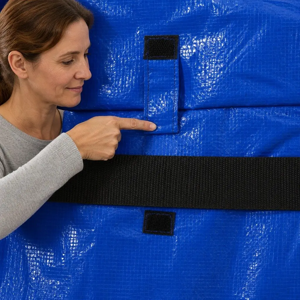 Moving Storage Bags Heavy Duty Waterproof 74cm L x 38cm W x 33cm H Blue 6 Pack