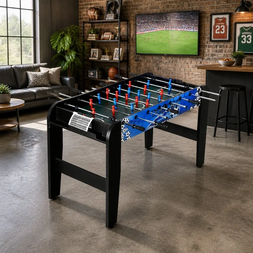 Foosball Soccer Table MDF 4FT Black